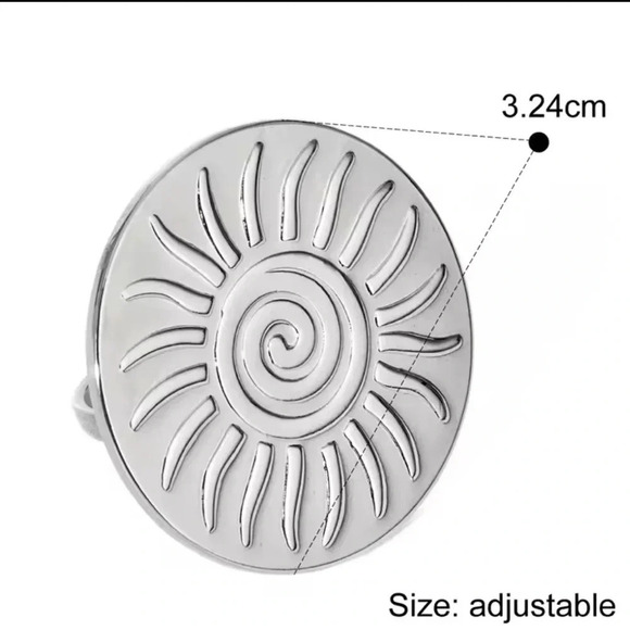 Soleil Sun Stainless Steel Waterproof Ring - Picture 5 of 13